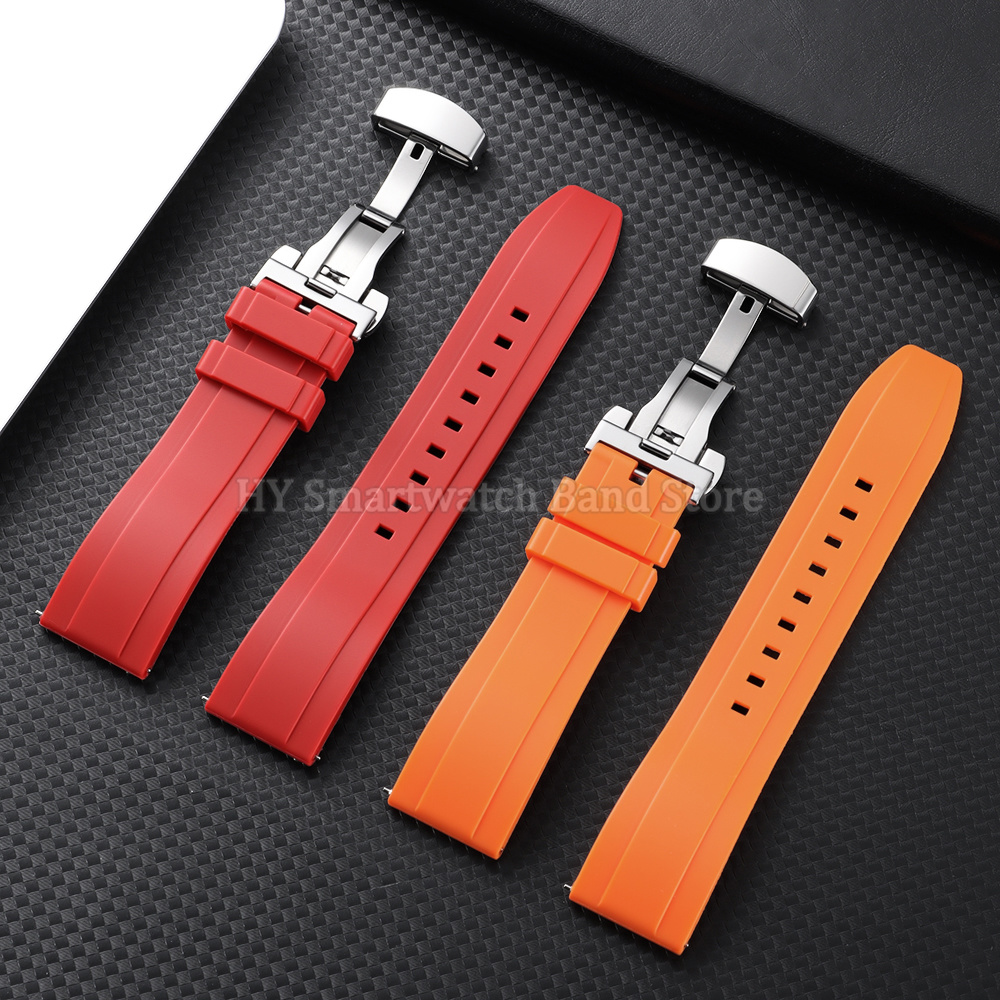 18mm 20mm 22mm 24mm Silicone W - Suede Strap Watch review and price