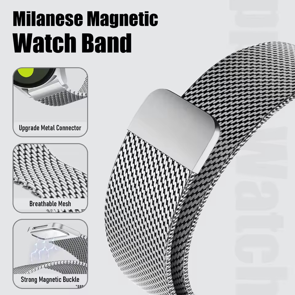 18/20/22mm Steel Mesh Milanese - Milanese Loop Magnetic review and price
