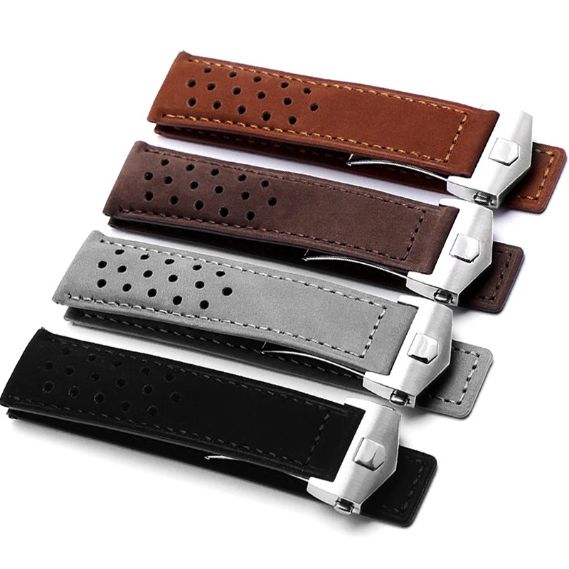 Genuine Leather Wristband for  - Curved Spring Bar review and price